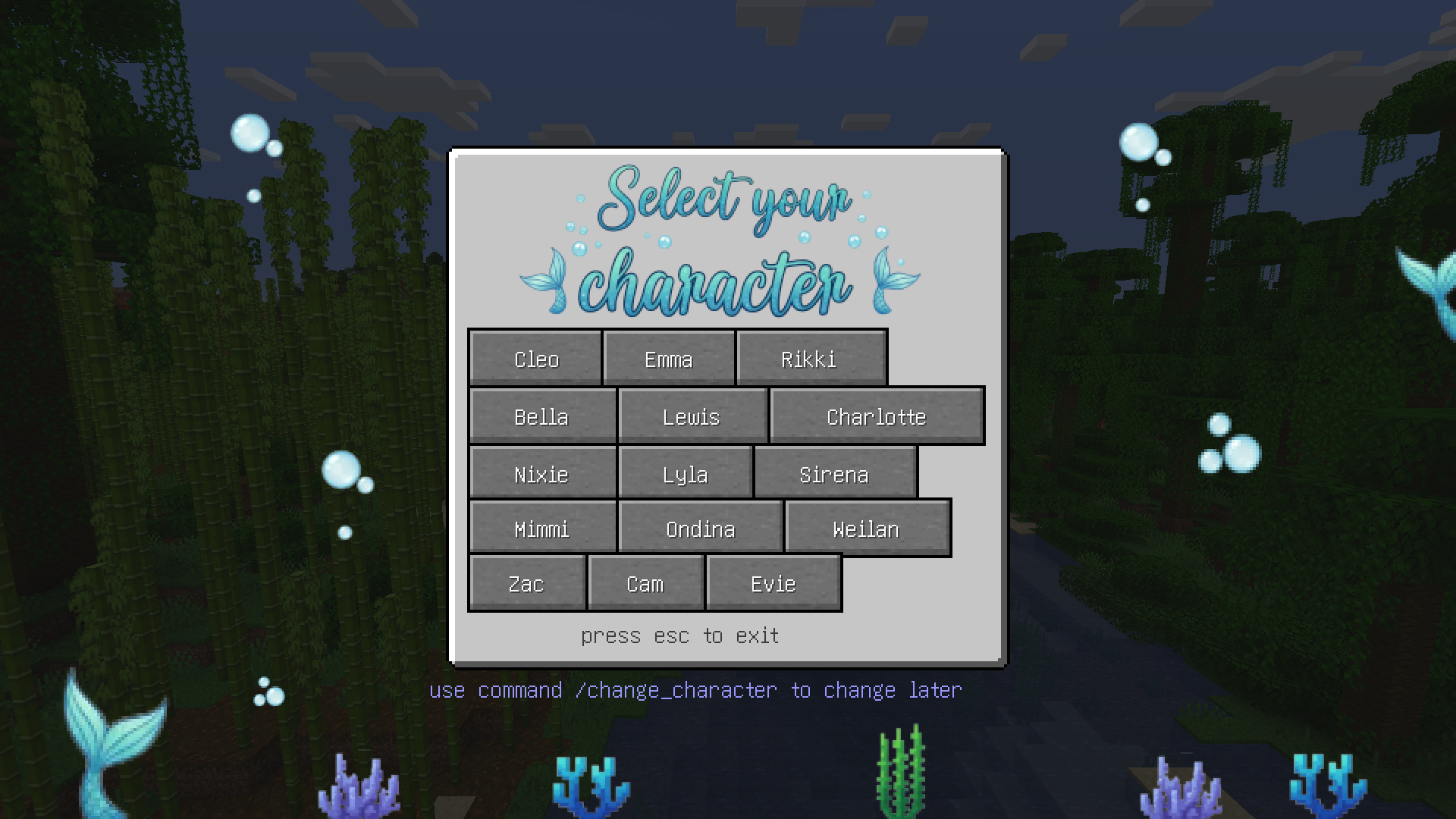 Select your Character!