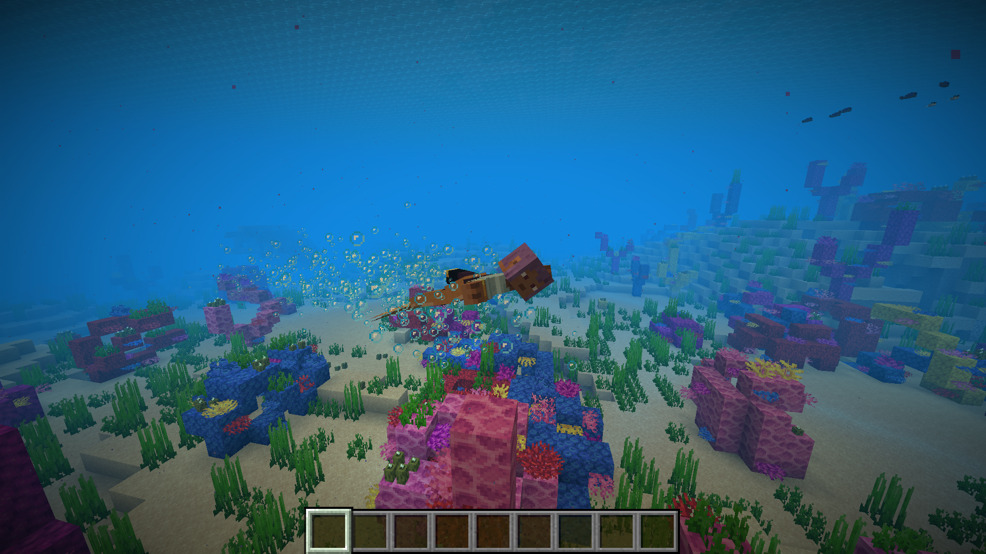 Mermaid Swimming Particles